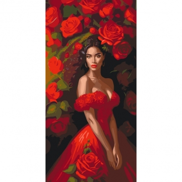 Картина по номерам "Искушение в красном" 10145-AC 40х80 см