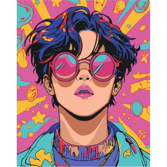 Картина по номерам "Розовые очки" 10162-AC 40х50 см
