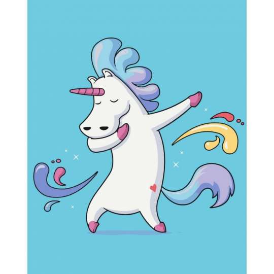 Картина по номерам "Крутая единорожка" 16125-AC 40х50 см                