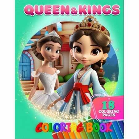 Раскраска для детей Queen&Kings А05122402 формат А4