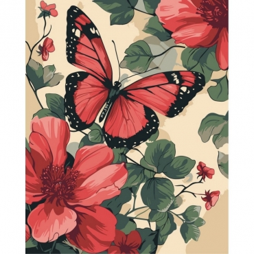 Картина по номерам "С цветка на цветок" 13150-AC 40х50 см                                                     