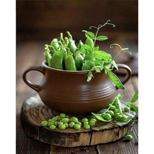 Алмазная мозаика Зеленый горошек" HEG86042 30х40 см