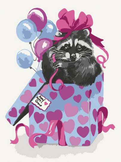 Картина по номерам "Полосатый сюрприз" 15595-AC 30х40 см