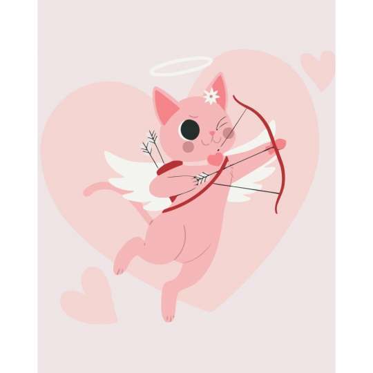 Картина по номерам "Хвостатый Купидон" 16515-AC 40x50 см