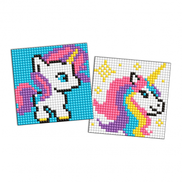 Алмазная мозаика "Единорожка" AMS1056 на самоклеящейся основе 9x9 см 