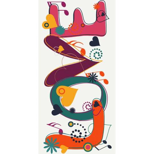 Картина по номерам "LOVE" 16132-AC 40х80 см