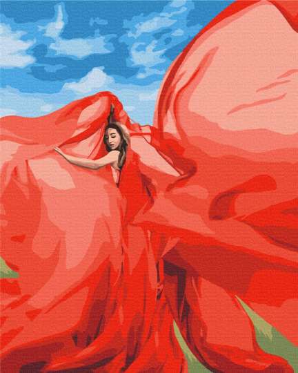 Жінка в червоному © Lana Musienko