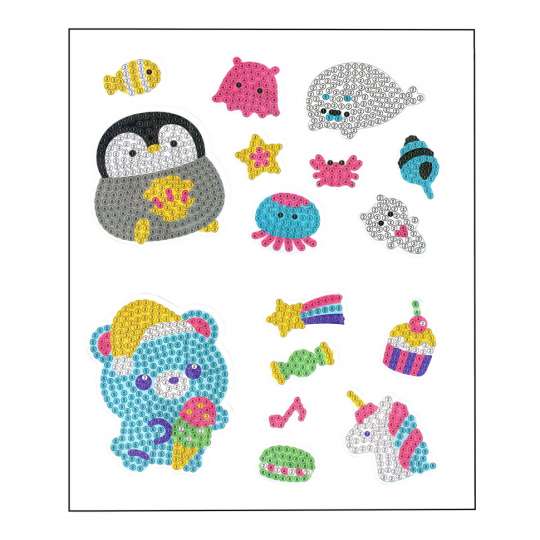 Набор для творчества Алмазная мозаика "Мишка" FG24062201B-4 фигурки-наклейки