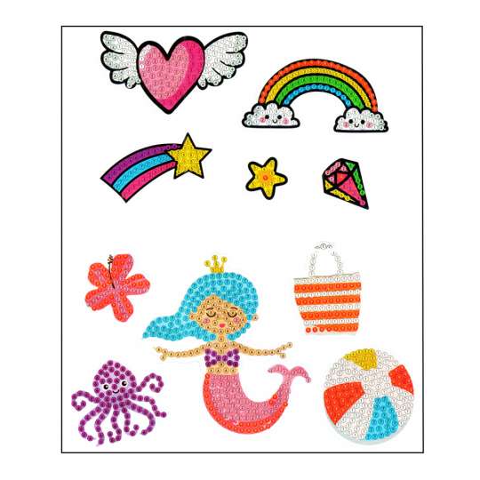 Набор для творчества Алмазная мозаика "Сердце" FG24062201B-1 фигурки-наклейки