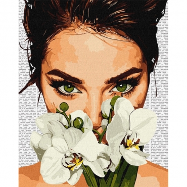 Картина по номерам "Красочная поэзия: Орхидея" ©art_selena_ua KHO8596, 40х50 см