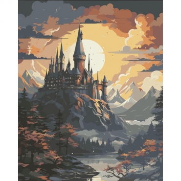 Картина по номерам "Школа волшебства и чародейства" 11074-AC 40х50 см