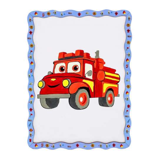 Детский набор для росписи по дереву "Пожарная машина" Puz-22954 формат А4