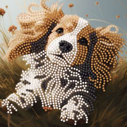 Алмазная мозаика "Дружок" ZAV1818-15, 18х18 см