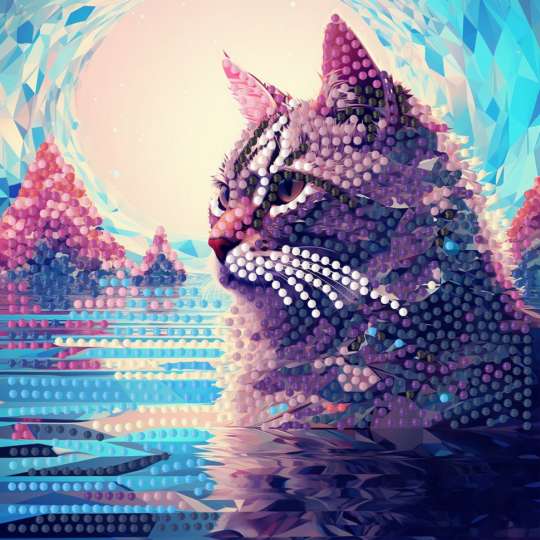 Алмазная мозаика "Гордость" ZAV1818-26, 18х18 см