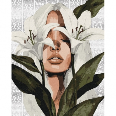 Картина по номерам "Красочная поэзия: Лилии" ©art_selena_ua KHO8614, 40x50 см