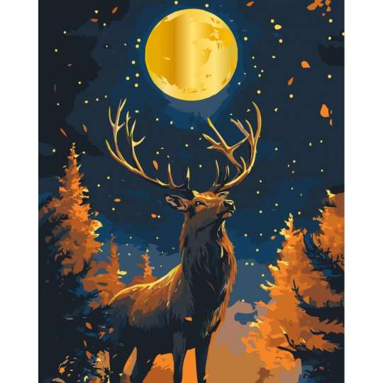 Картина по номерам "Над пропастью" 11735-AC с металлизированными красками 40x50 см