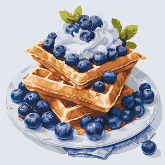 Картина по номерам "Черничный десерт" 12041-AC 40х40 см