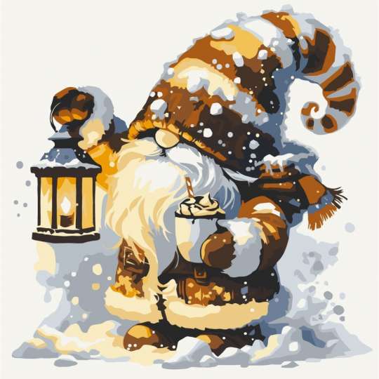 Картина по номерам "Зимний гномик" 15127-AC 40х40 см