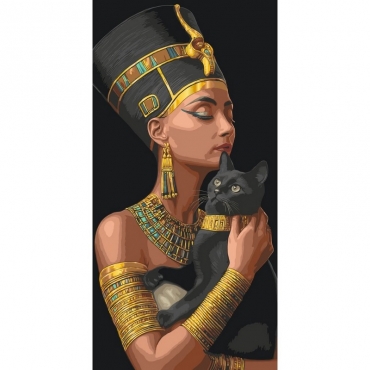 Картина по номерам "Тайна Клеопатры" 10186-AC с металлизированными красками 40х80 см