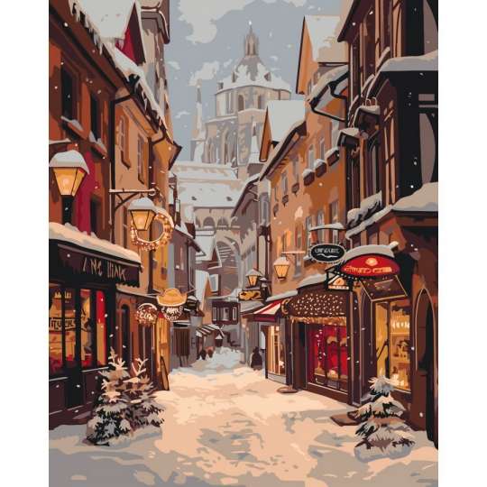 Картина по номерам "Вечер в городе" ©arttem_illustration 11080-AC 40х50 см