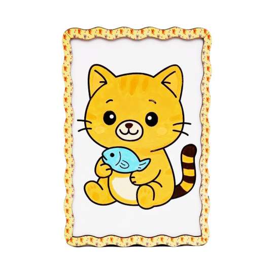 Детский набор для росписи по дереву "Котик" Puz-22980 формат А5