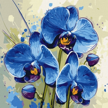 Картина по номерам "Нежная орхидея" ©art_selena_ua KHO3344, 40х40 см  