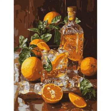 Картина по номерам "Апельсиновый вечер" ©art_selena_ua KHO5754, 30х40 см 