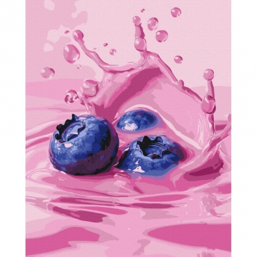 Картина по номерам "Сочная голубика" BS54435, 40х50 см