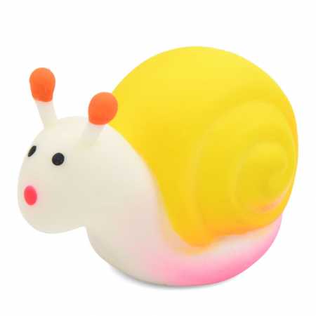 Детская игрушка-антистресс "Улитка" MS 4044(Yellow) размер 8,5 см, мука