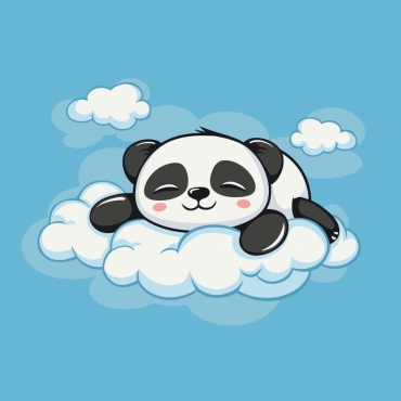 Картина по номерам "Сонная пандочка" 15612-AC 30х30 см