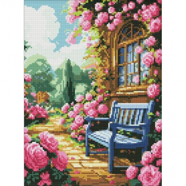 Алмазная мозаика без подрамника "Цветочный сад" AMC7900, 30х40 см