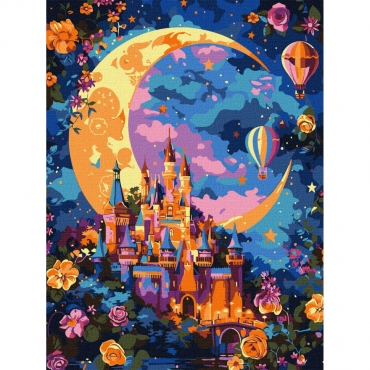 Картина по номерам "Лунная фантазия" KHO5137, 30х40 см 