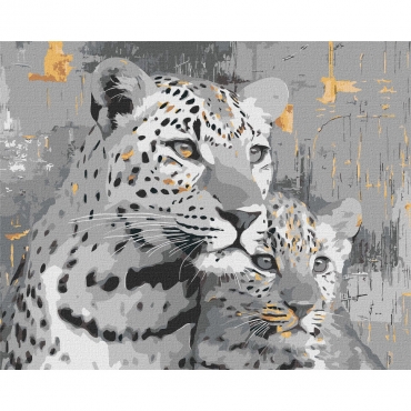 Картина по номерам "Золотые джунгли" KHO6942 с красками металлик 40х50 см