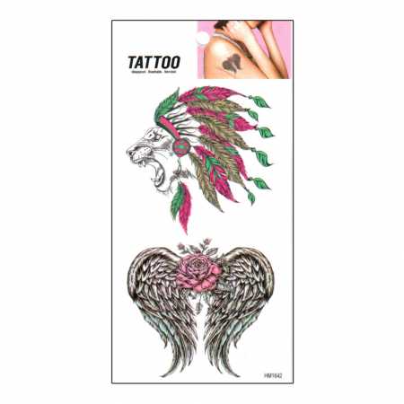 Временная татуировка "Лев - Крылья Tattoo" 1020-HM1642