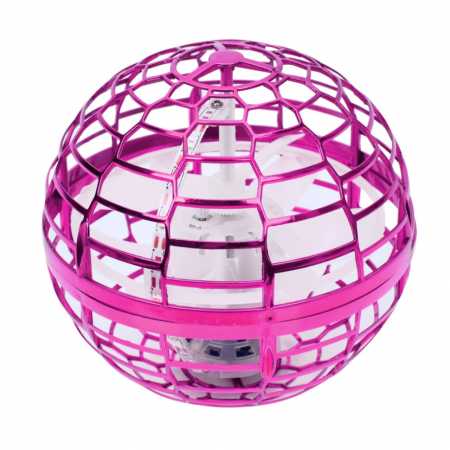 Летающий светящийся шар Flynova 988G(Pink) размер 9,5 см