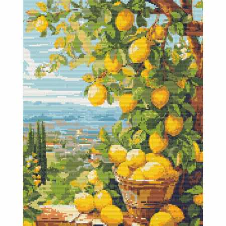 Алмазная мозаика "Лимонное дерево" OD3490, 40х50 см