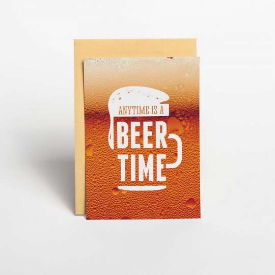 Открытка "Beer time", англійська
