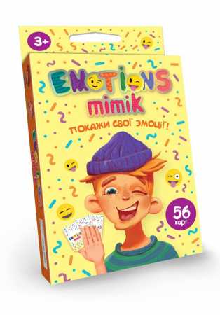 Карточная игра "Emotions Mimik" EM-01-01U на укр. языке