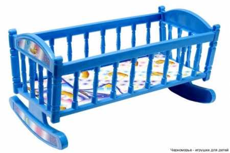 Кроватка для куклы Барби S0013 качалка   S0013(Blue)