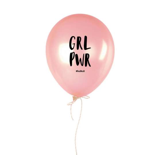 Шарик надувной "GRL PWR", Рожевий, Pink, англійська