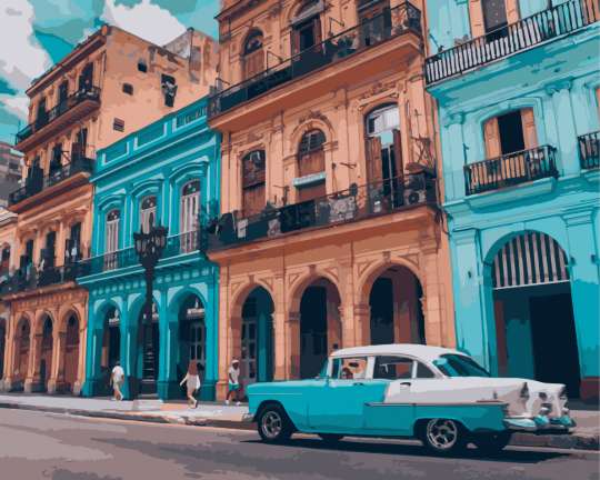 Картина по номерам. Art Craft "Яркая Куба" 40*50 см 10536-AC