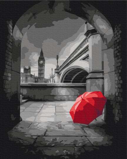 Червона парасолька під Біг-Беном