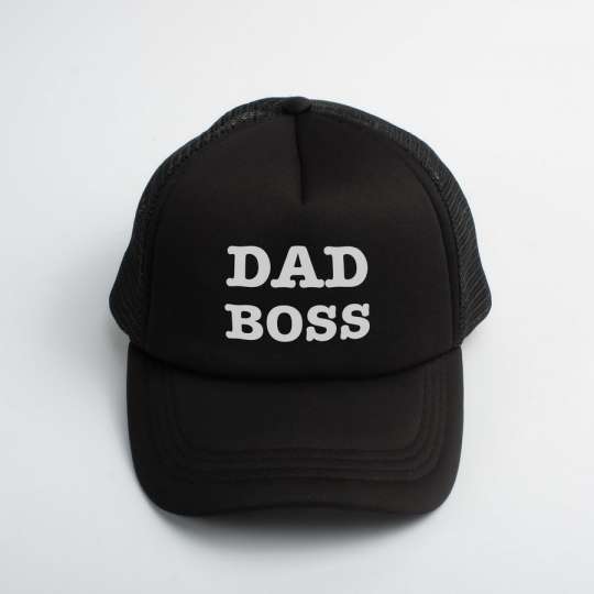 Кепка "Dad Boss", Чорний, Black, англійська