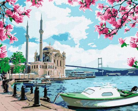 Картина по номерам - Яркий Стамбул Идейка 40х50 см (KHO2757)