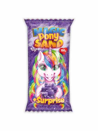 Набор для творчества "Кинетический песок "Magic Pony Sand" MPS-01, 150 грамм Фиолетовый
