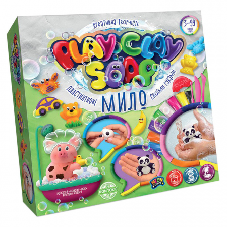 Набор креативного творчества "Пластилиновое мыло" Play Clay Soap PCS-01 большой Панда