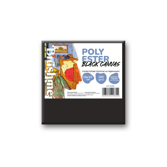 Полотно поліестер чорне 15х15