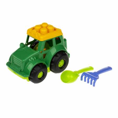 Песочный набор Трактор "Кузнечик" №1 Colorplast 0206 Зеленый