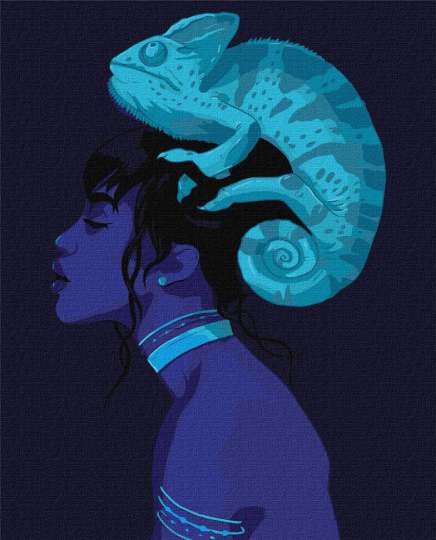 Картина по номерам "Неоновая красота ©dragonfly_kc" Идейка KHO4890 40х50см