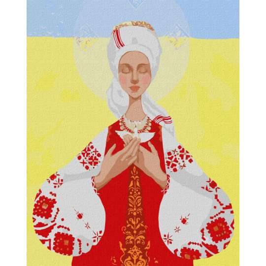 Картина по номерам "Мать Украина" Идейка KHO4910 40х50 см